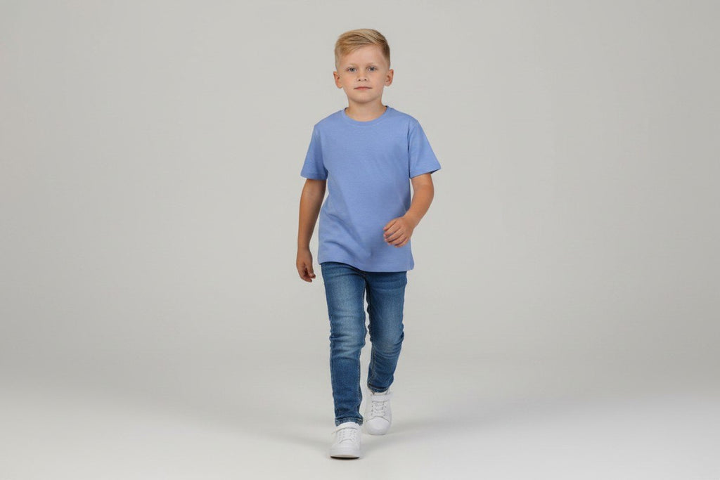 Arket 2er Kidkiddo T-Shirt Set 122 Helllila, Hellblau