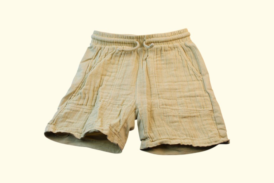 3er Kidkiddo Shorts Set 104 Braun, orange, senfgelb