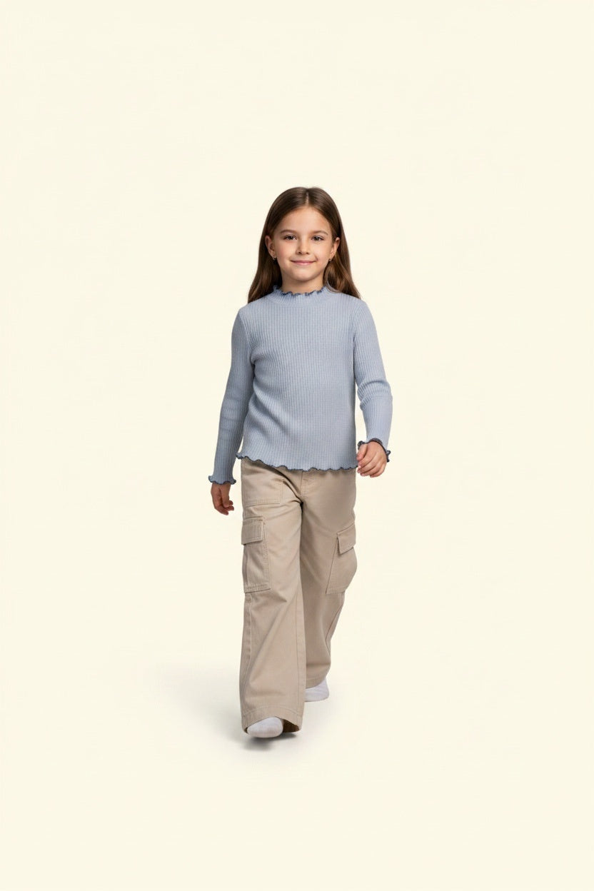 2er Kidkiddo Set 104 Grau und Beige