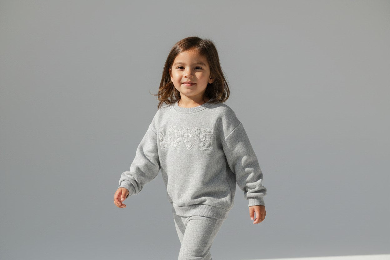 Kategorie 3 Pullover 104/110 Grau