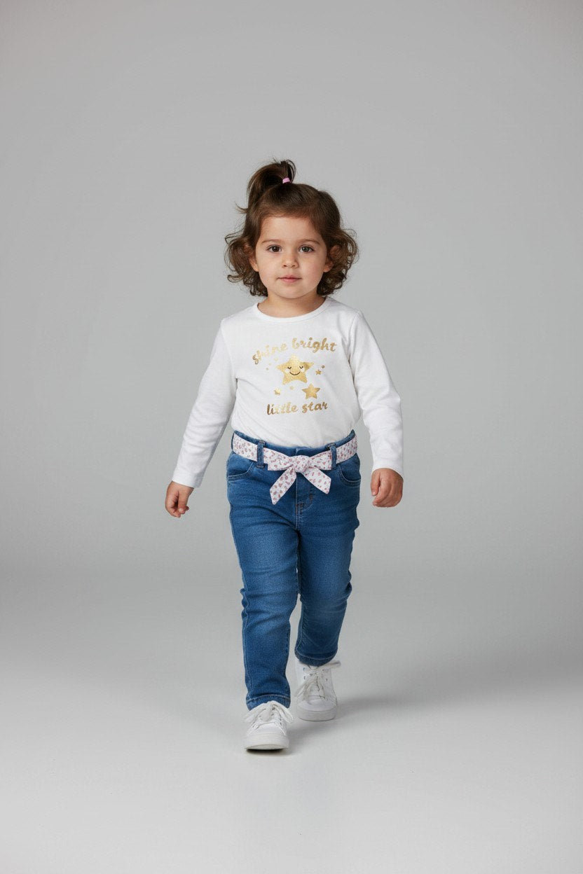 2er Kidkiddo Set 68 Weiß, Blau, Pink