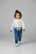 2er Kidkiddo Set 68 Weiß, Blau, Pink
