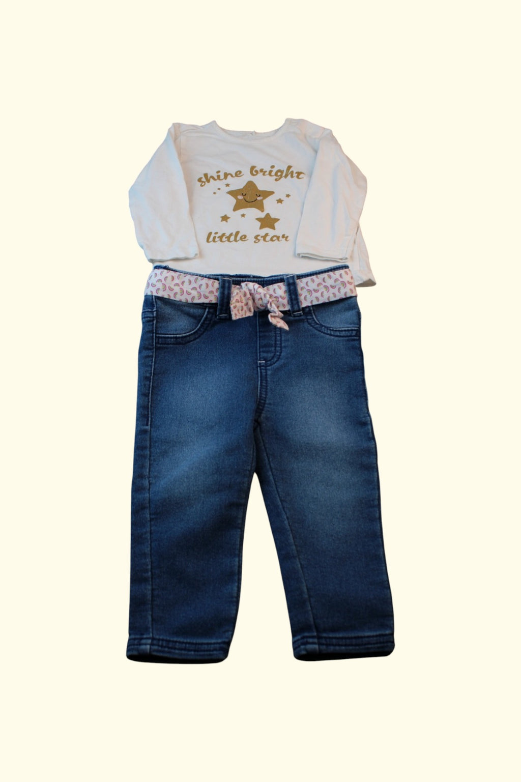 2er Kidkiddo Set 68 Weiß, Blau, Pink