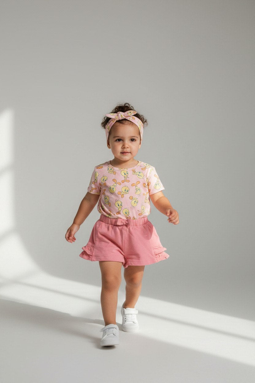 2er Kidkiddo Set Short 56 PINK