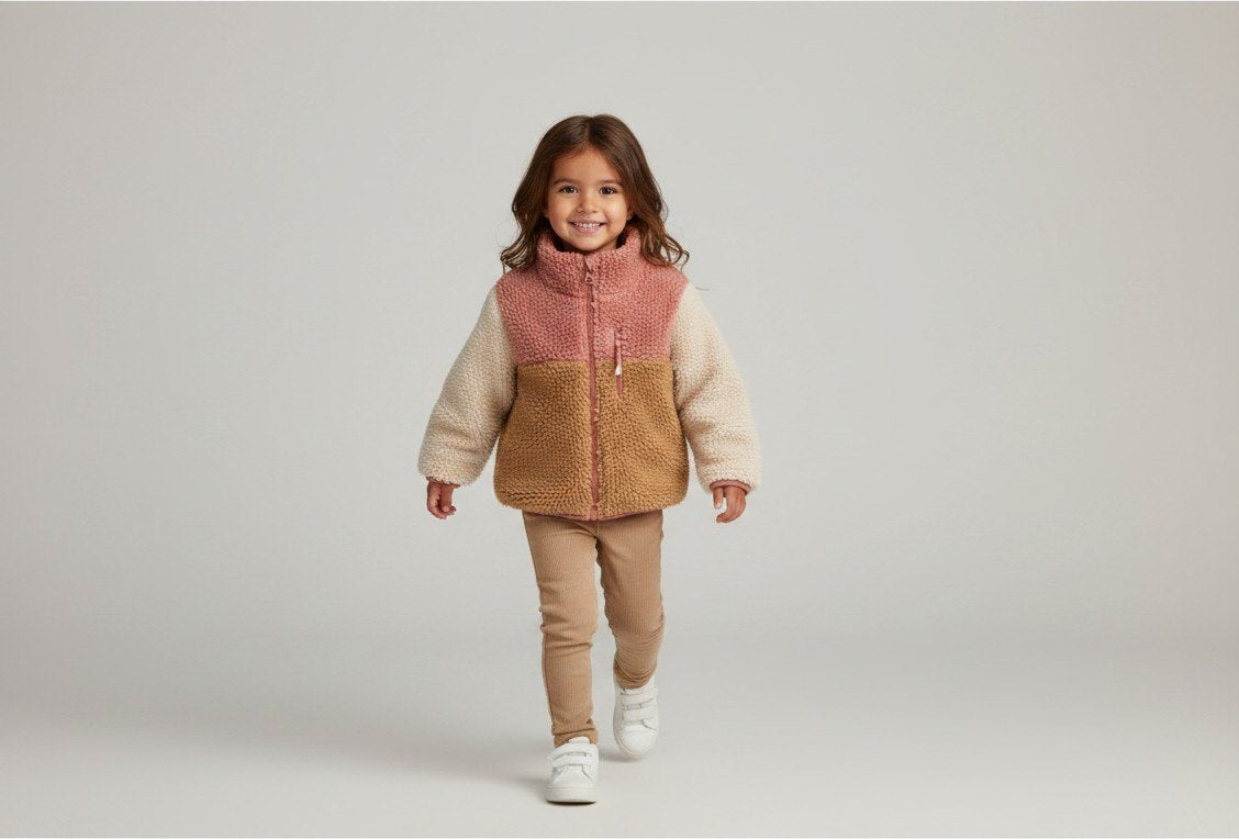  Jacke 92 Mehrfarbig (Rot, Beige, Braun)