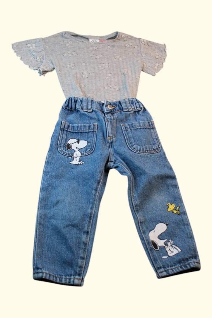 2er Kidkiddo Set 86 Blau, Grau