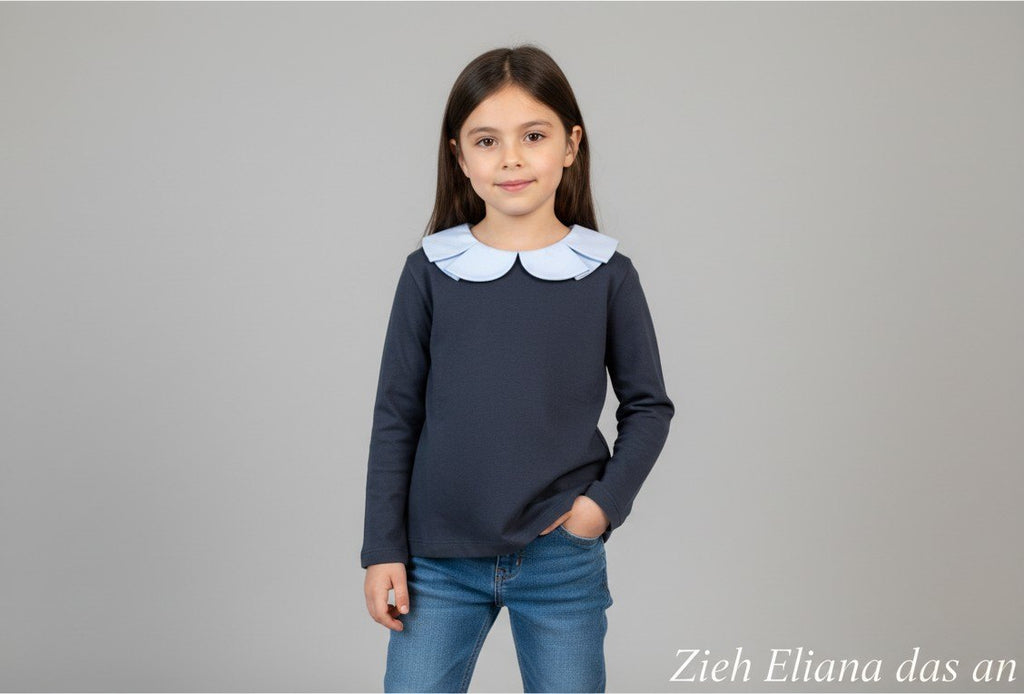 jacadi Sweatshirt 92 Dunkelblau und hellblau
