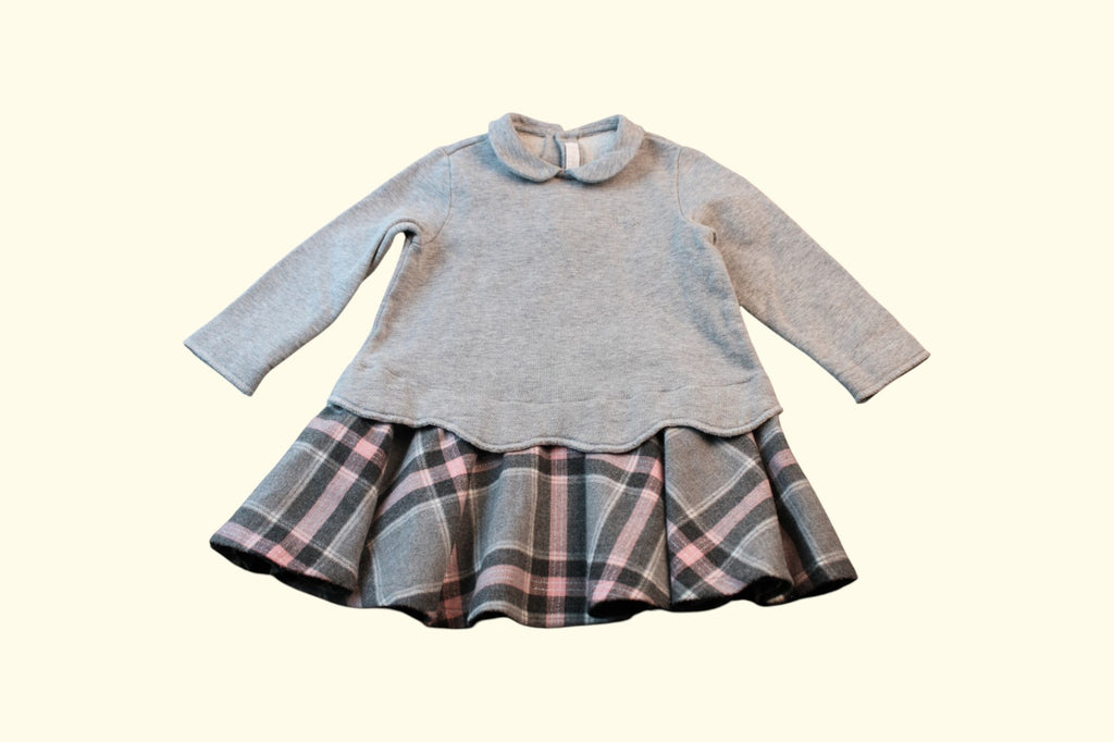 il gufo Kleid 82 Grau, Rosa