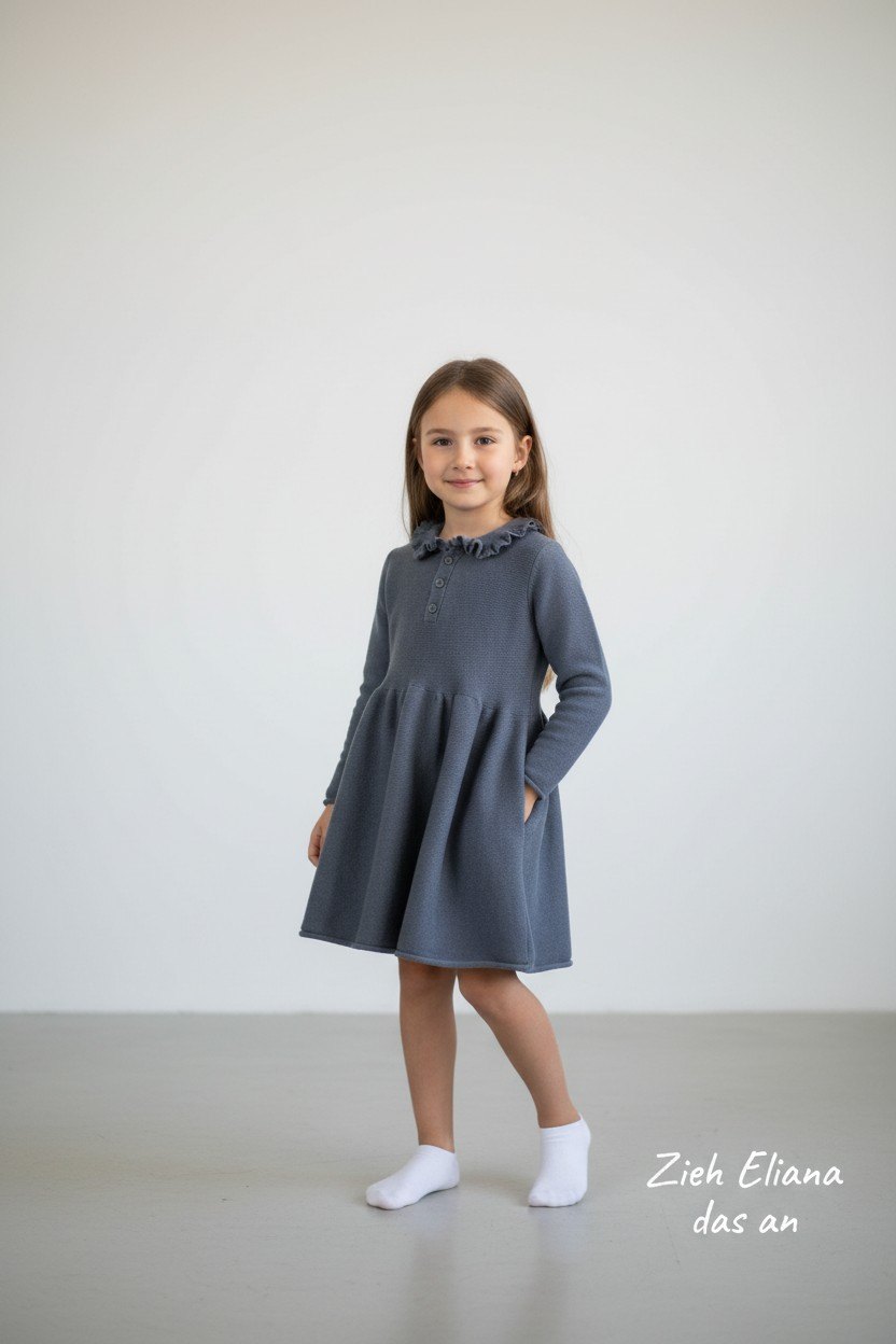 Petit Bateau Kleid 98 Dunkelblau