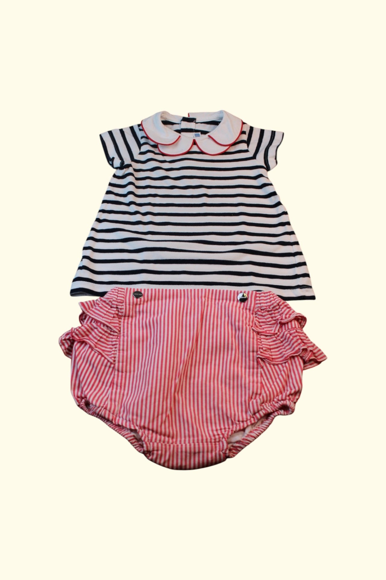 jacadi 2er Kidkiddo Set 72 Bunt (Schwarz/Weiß/Rot)