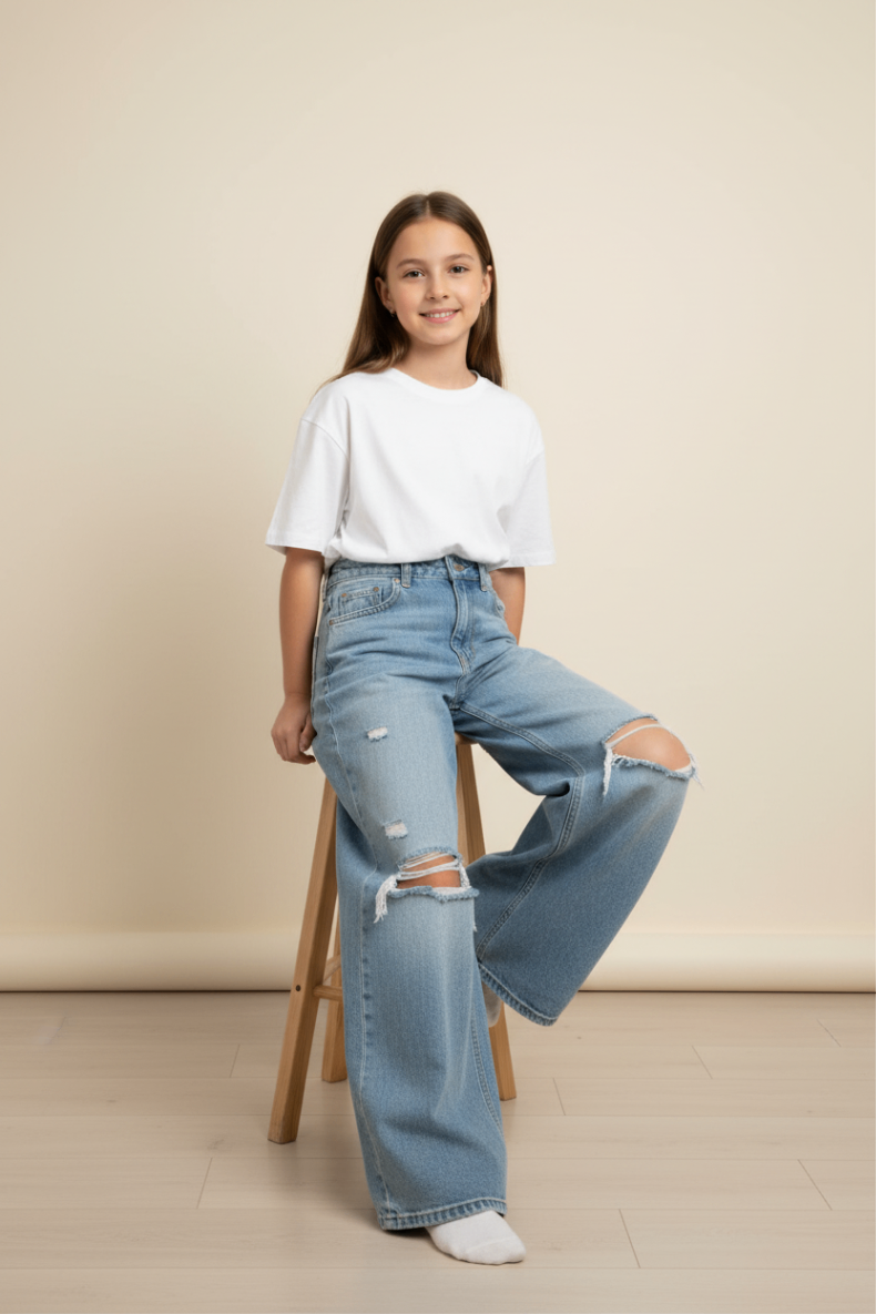 Jeans 134 Hellblau