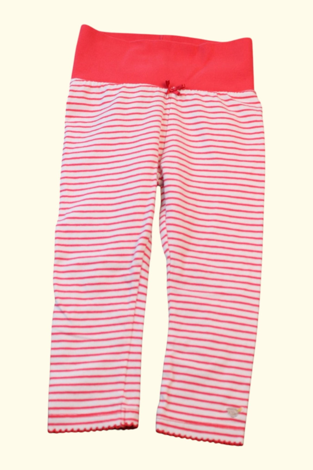 Steiff Leggins 74 Rot, Weiß