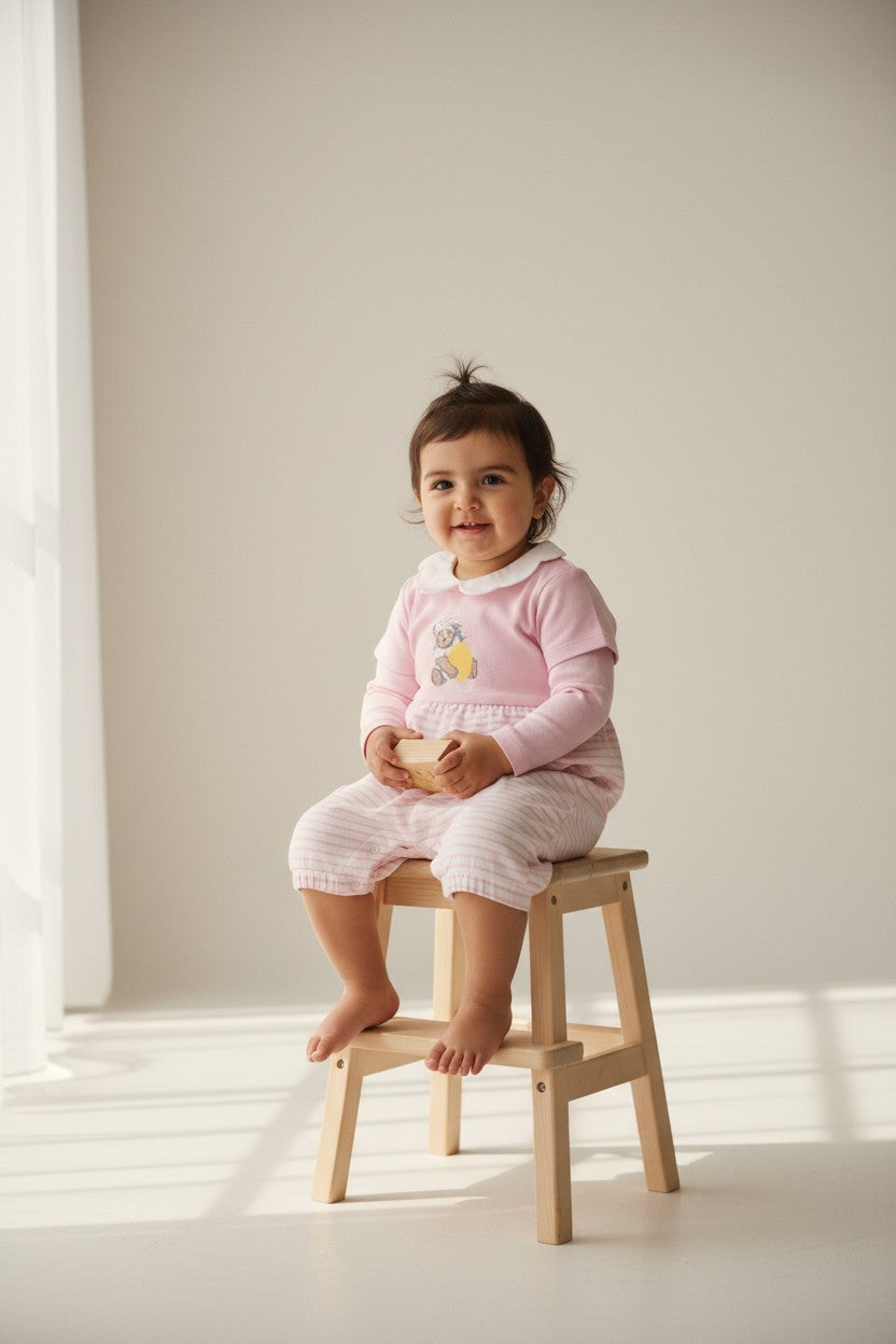 Steiff/ Jacadi 2er Kidkiddo Set Body 56 Pink