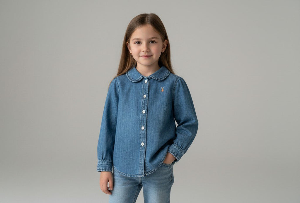 Polo Ralph Lauren Bluse 104 Blau