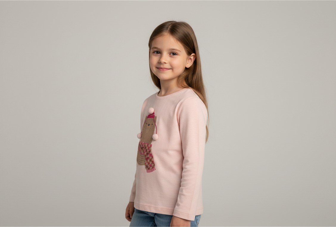 il gufo 2er Kidkiddo Set Oberteile 98 Hellrosa
