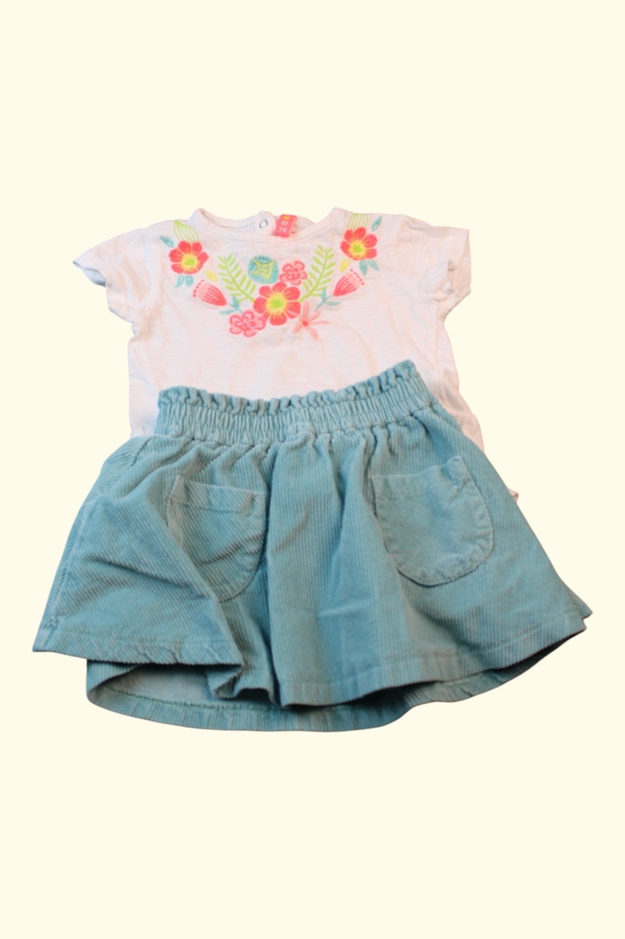 3er Kidkiddo Set 68 Weiß, Mehrfarbig 