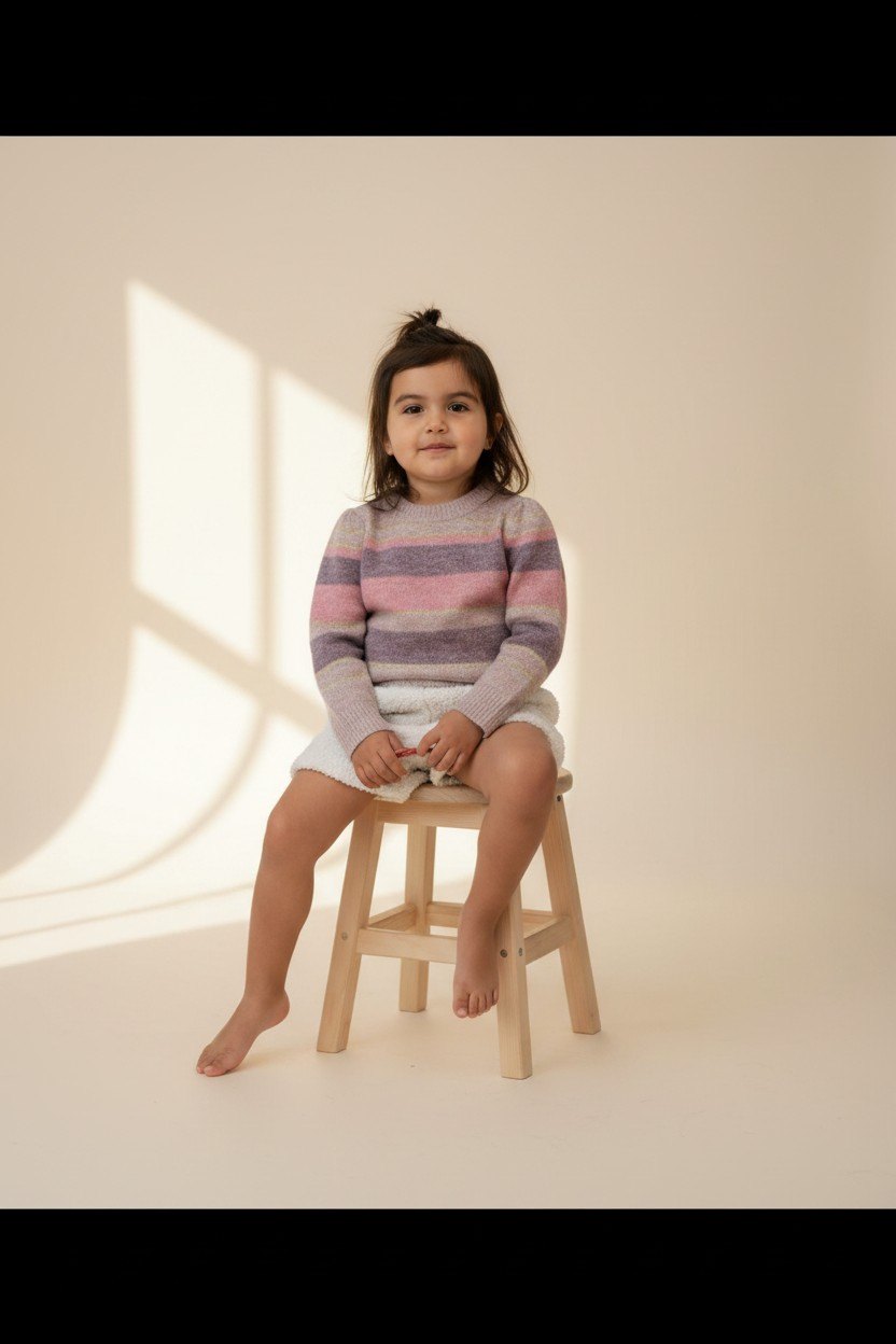il gufu 2er Kidkiddo Set 92 Mehrfarbige Streifen in Pink, Lila, Grau und Gold