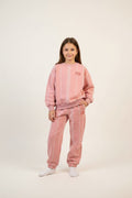 Mini Rodini 2er Kidkiddo Set 116 Pink with white and light blue stripes