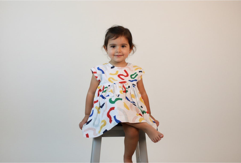 Petit Bateau Kleid 92 Bunt