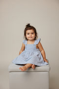 Jacadi Kleid 76 Blau und Weiß gestreift