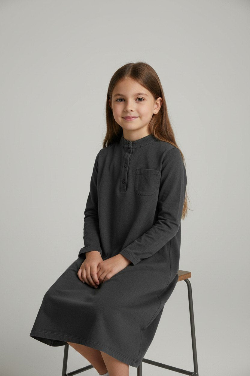Kleid 140 Grau