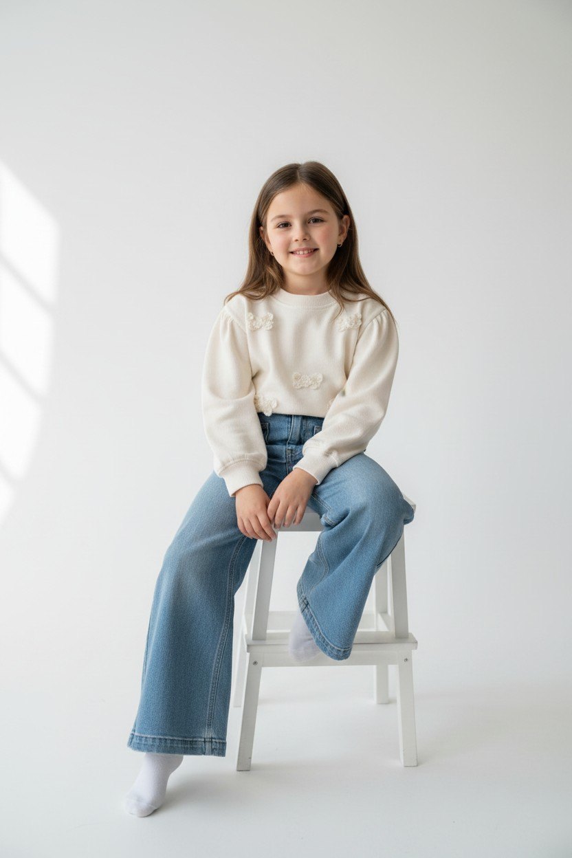 Arket 2er Kidkiddo Set 116 Cremefarben und Blau