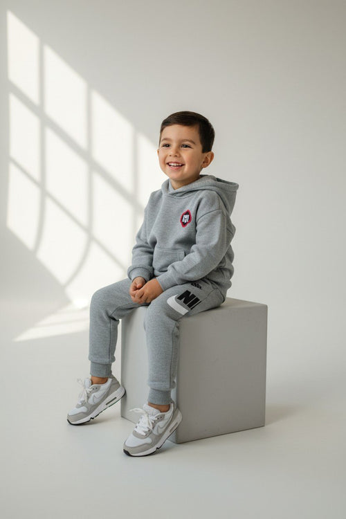 2er Kidkiddo Set 80 Grau