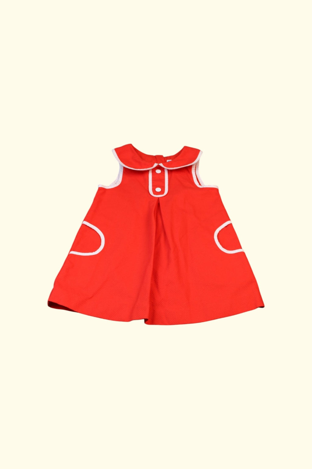 Jacadi Kleid 76 Rot Weiß