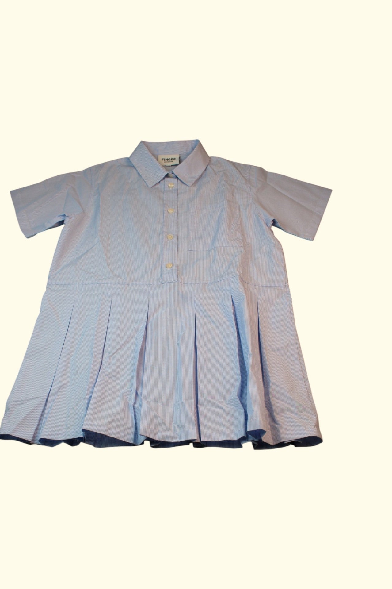 Finger Kleid 134 Hellblau