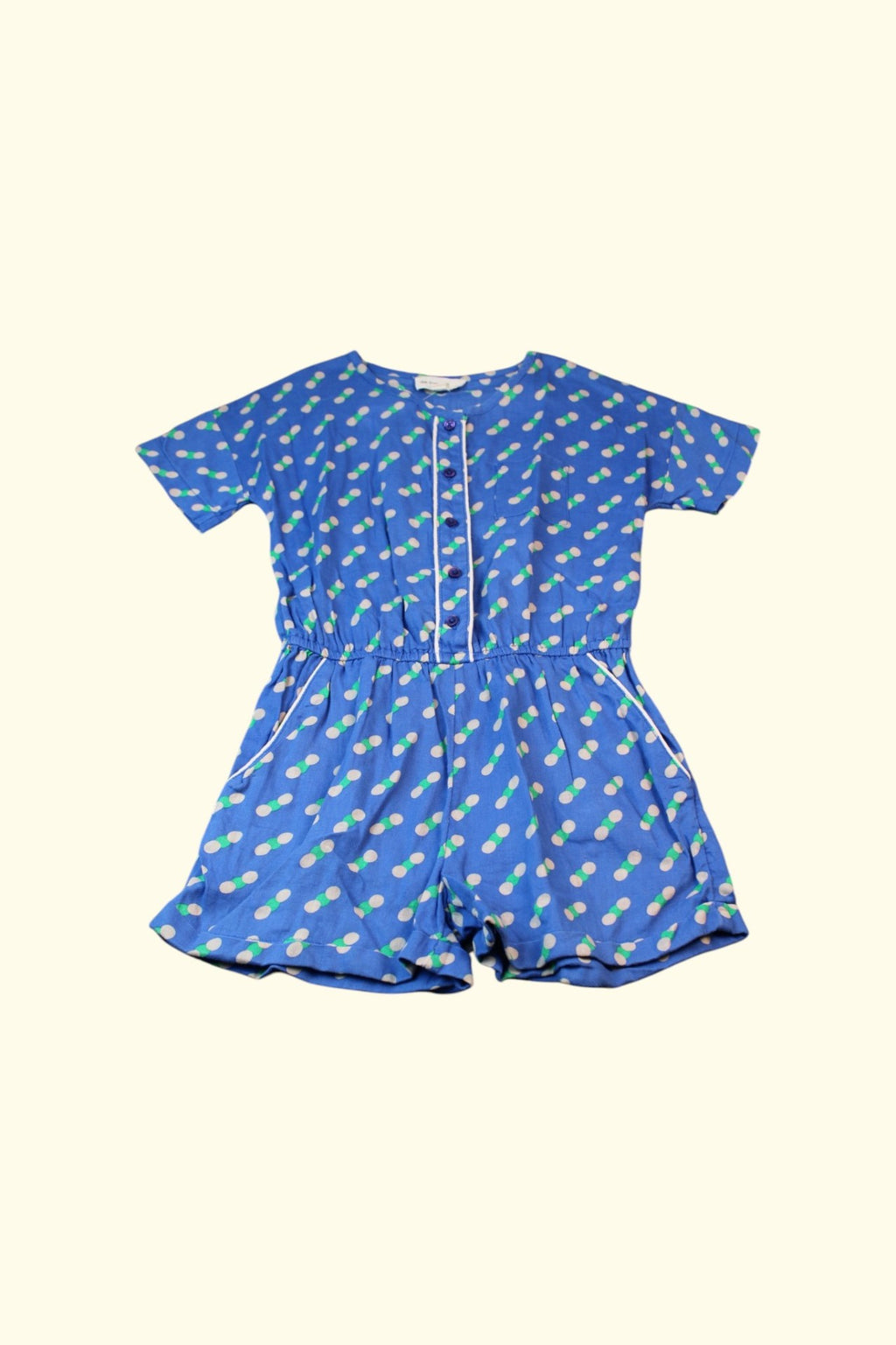 Hello Simone Monoprix Overall 116 Blau mit bunten Punkten
