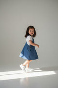 Petit Bateau Kleid 98 Blau