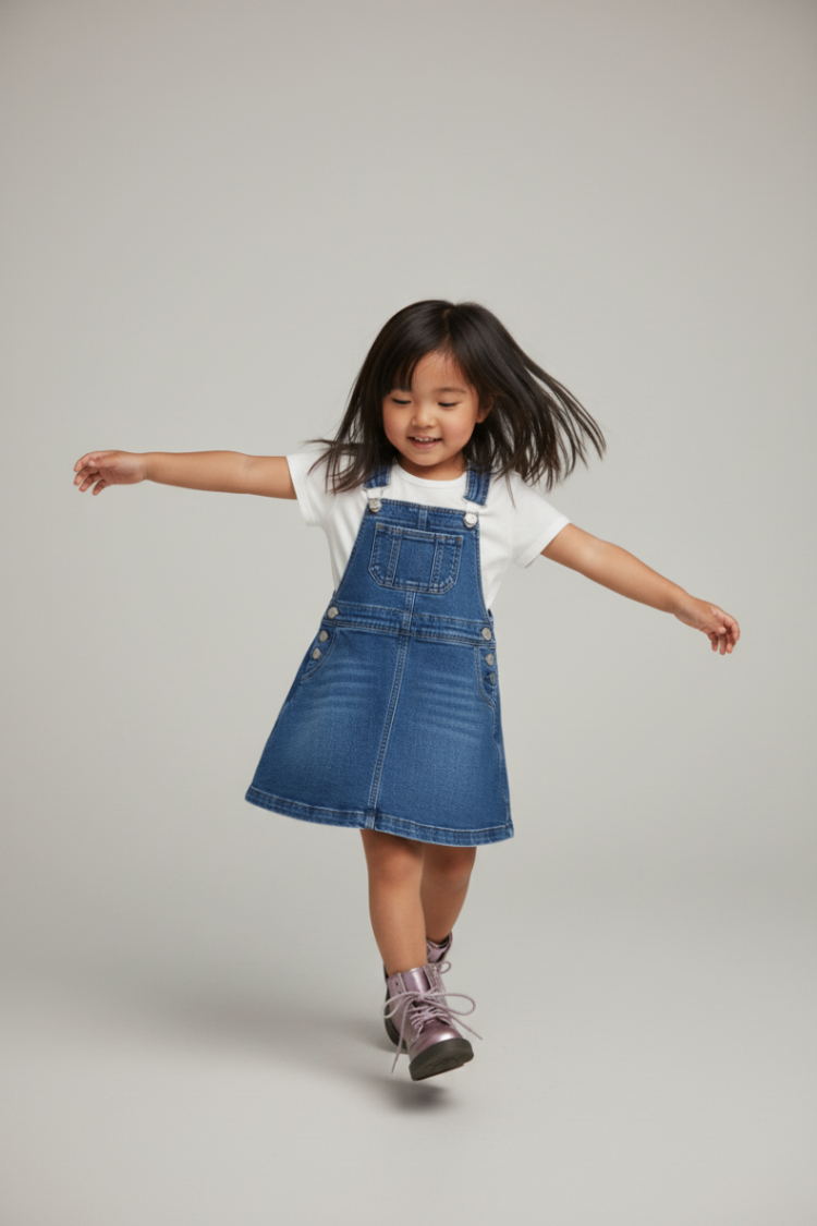 Petit Bateau Kleid 98 Blau