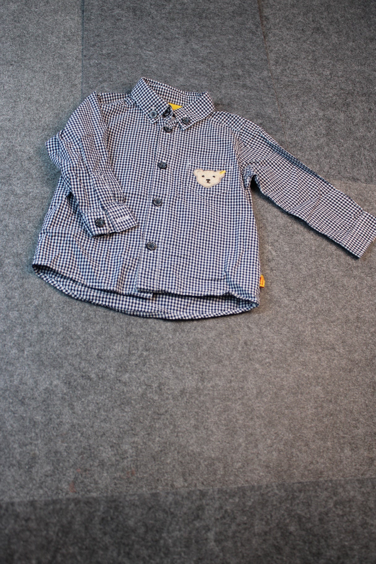 Steiff Hemd 62 Blau-Weiß