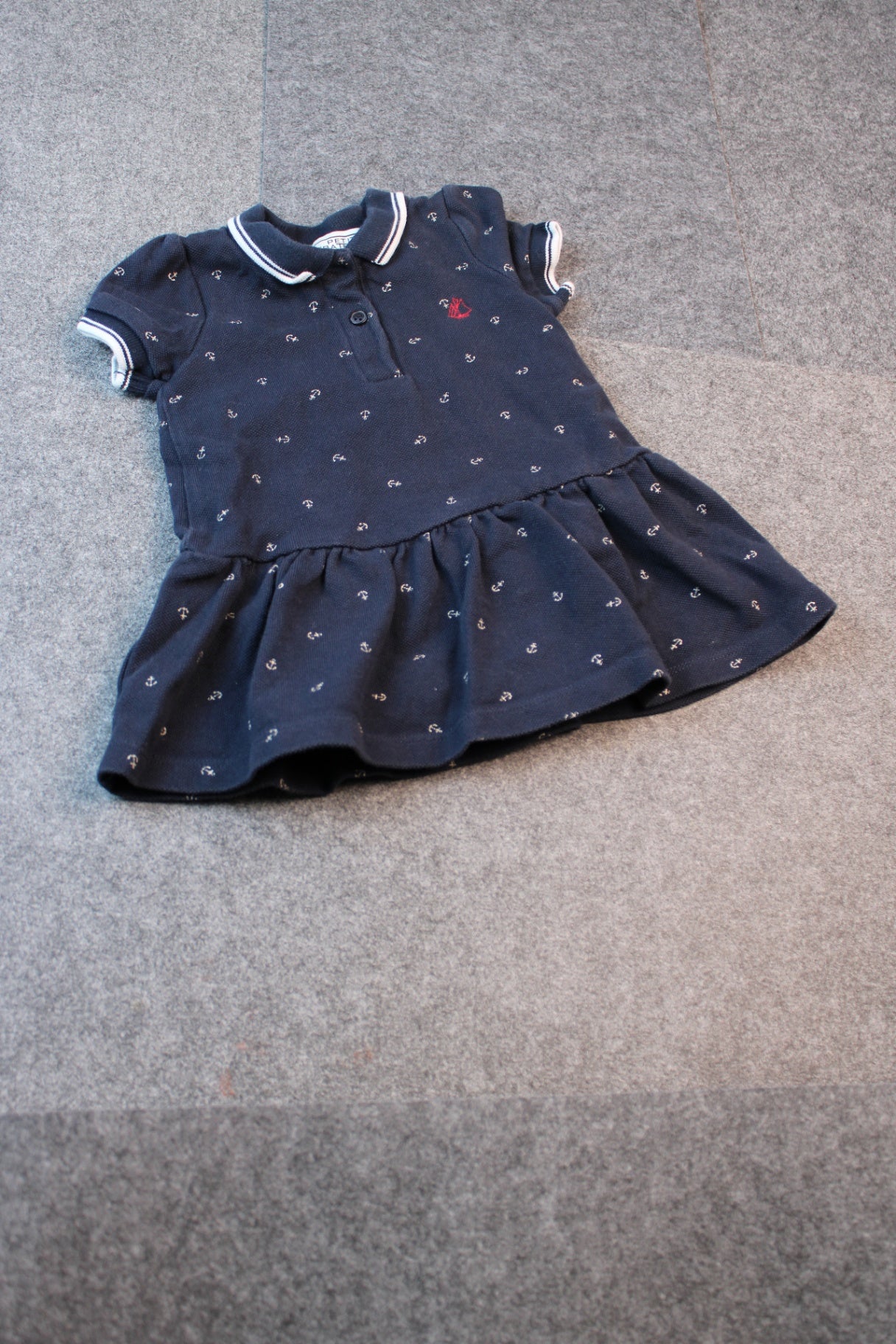 Petit Bateau/De Pose Kleid 68 Dunkelblau