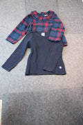 Petit Bateau 2er Kidkiddo Set 86 Dunkelblau rot,