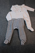 Jacadi 2er Kidkiddo Set 62 Weiß und Schwarz