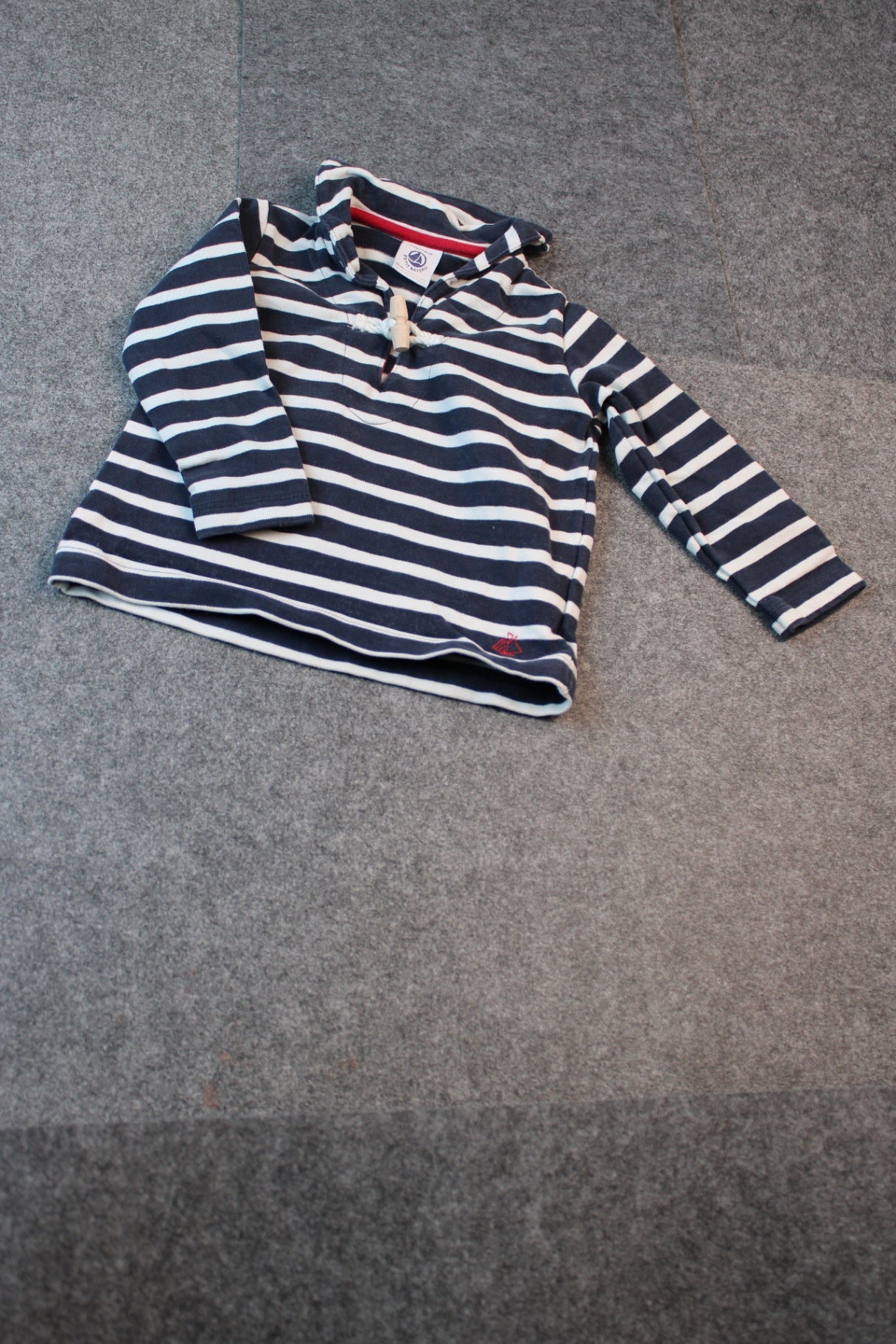 Petit Bateau Pullover 68 Marineblau, Weiß