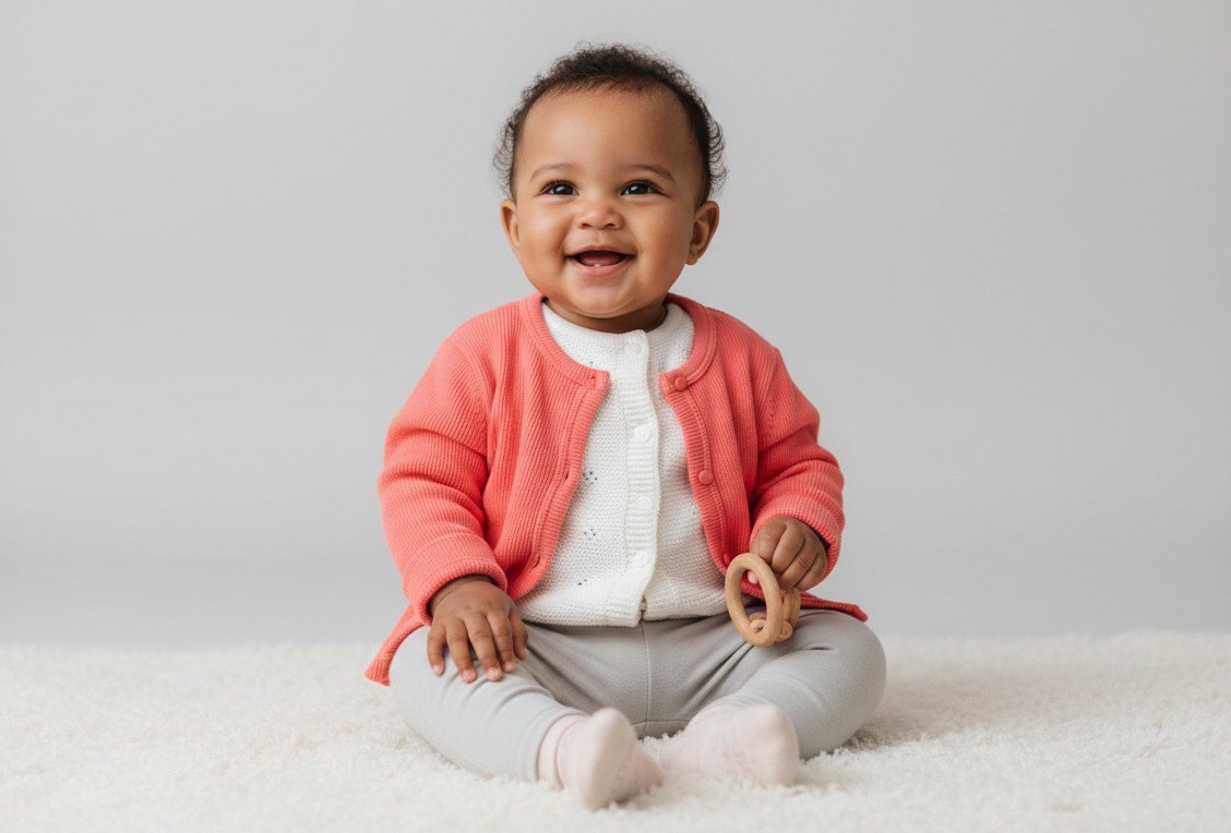 2er Kidkiddo Set 62 Weiß und Koralle