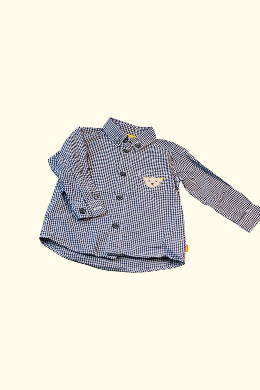 Steiff Hemd 62 Blau-Weiß