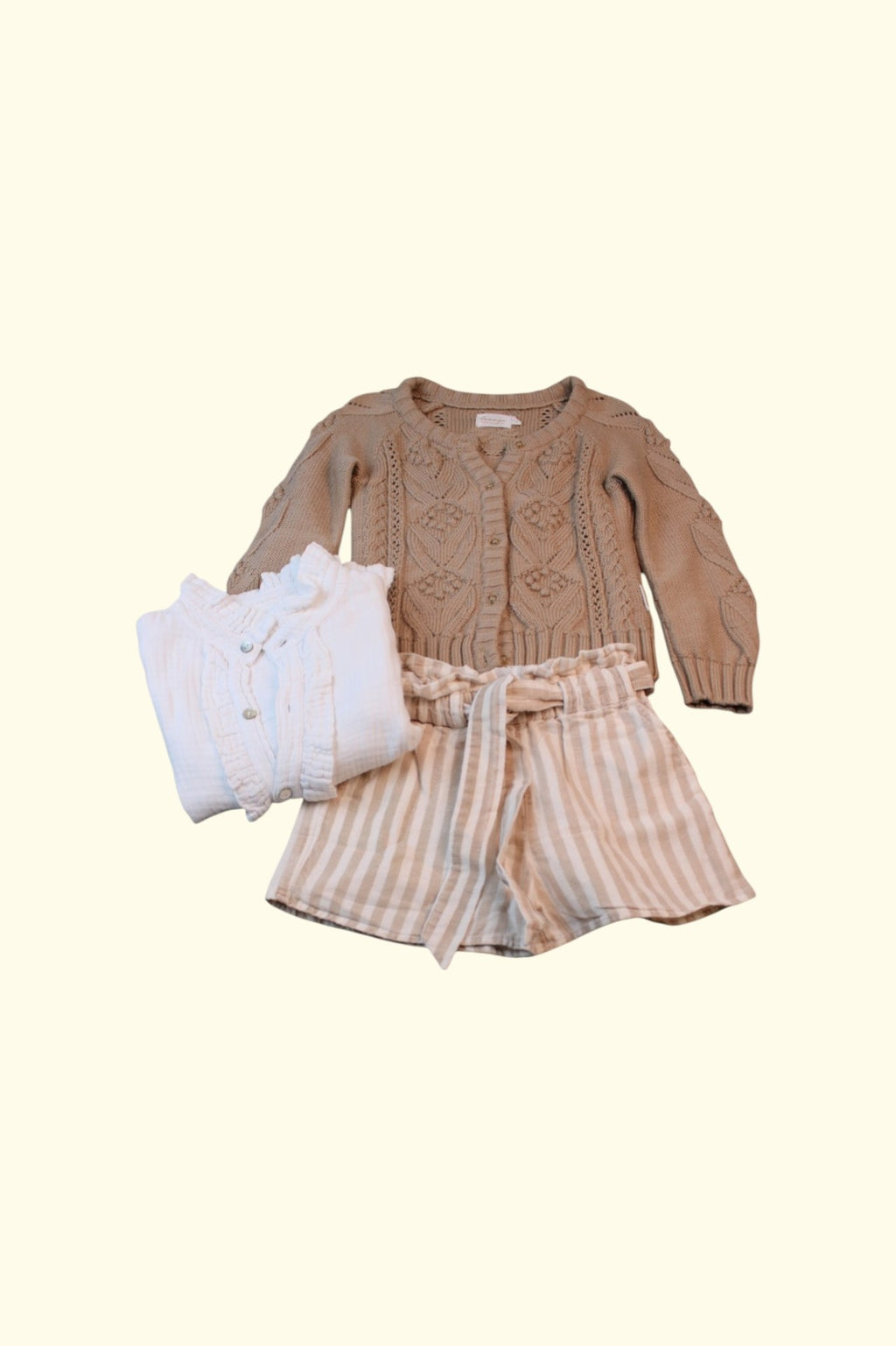 Leevje 3er Kidkiddo Set 98 Beige