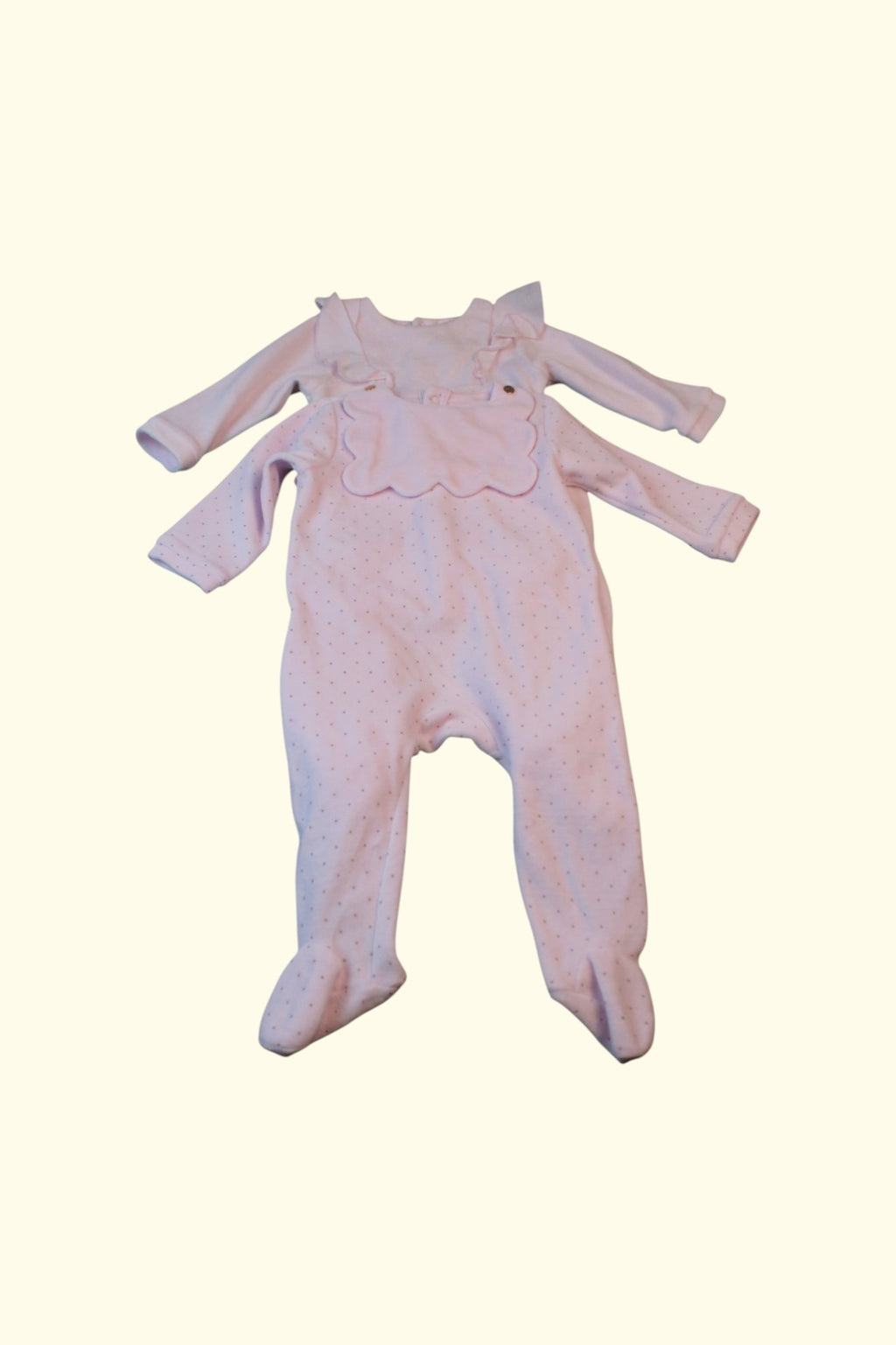 Jacadi 2er Kidkiddo Set 62 Rosa mit kleinen Punkten