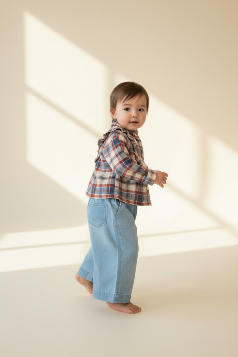 Petit Bateau 2er Kidkiddo Set 98 Blau, Creme, Denim