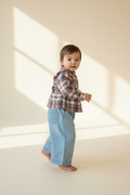Petit Bateau 2er Kidkiddo Set 98 Blau, Creme, Denim