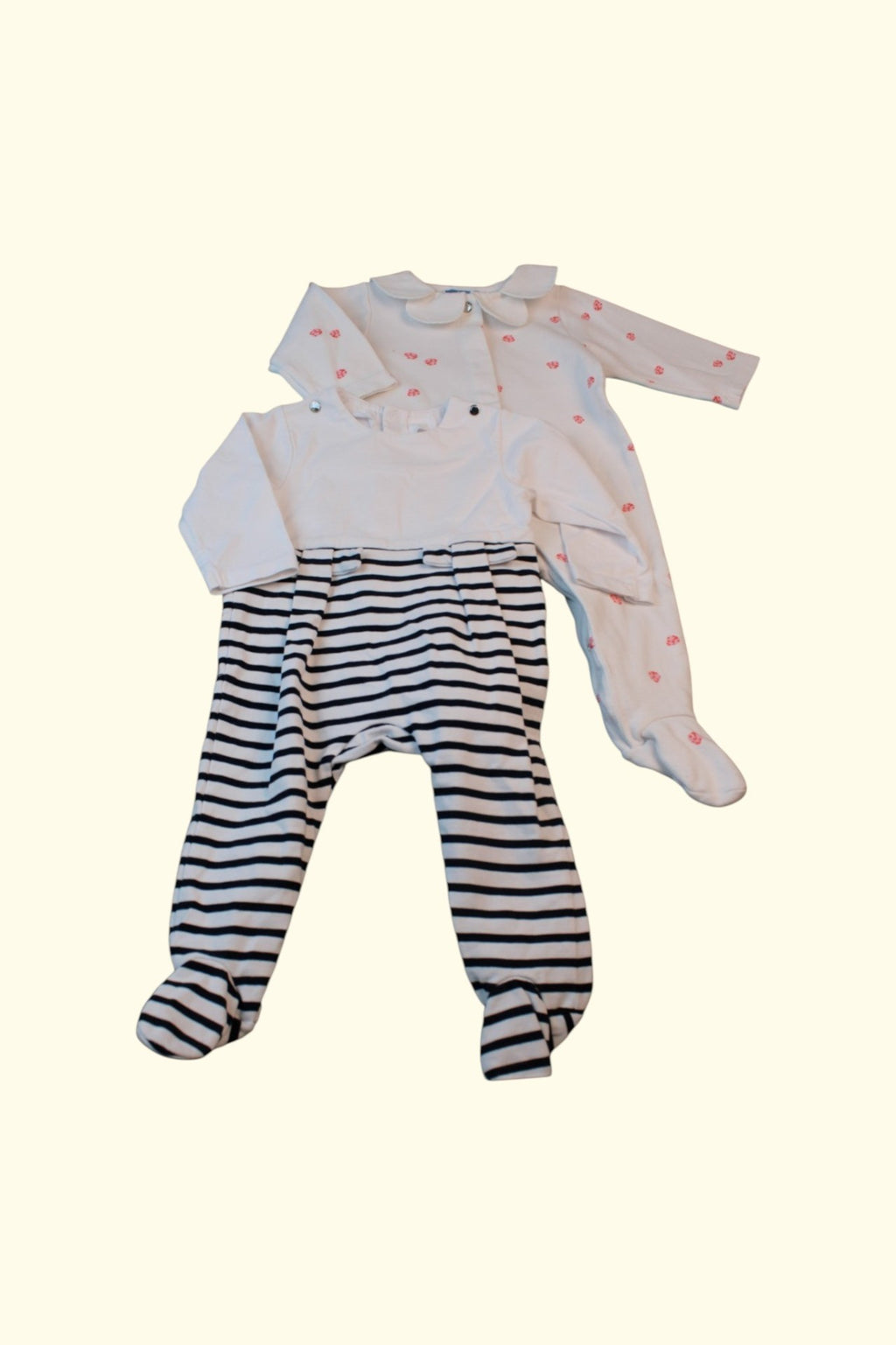 Jacadi 2er Kidkiddo Set 62 Weiß und Schwarz