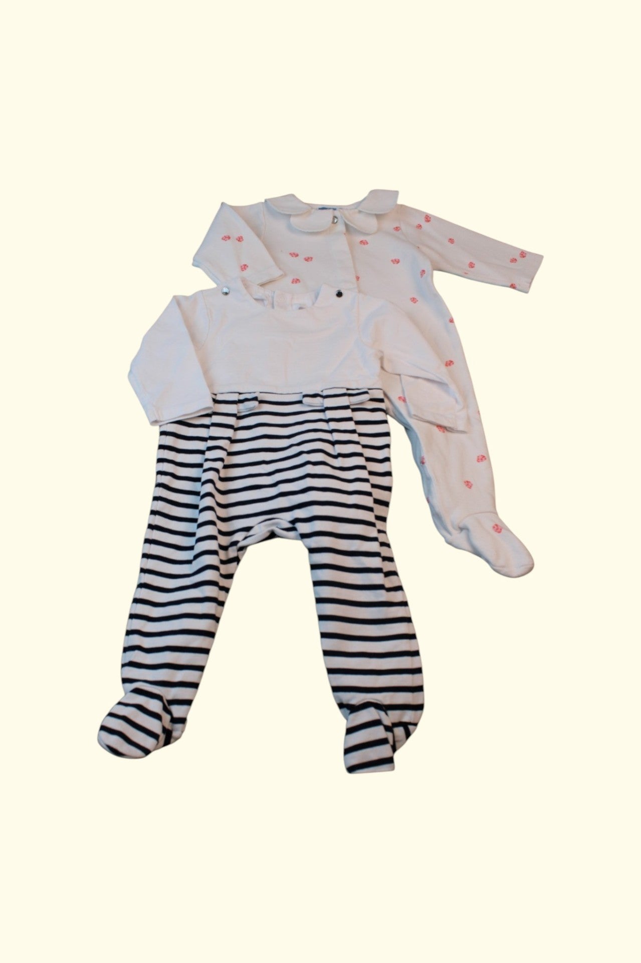 Jacadi 2er Kidkiddo Set 62 Weiß und Schwarz