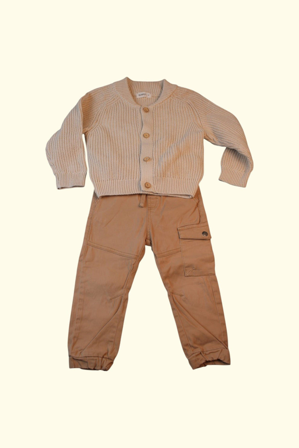 GUAPO 2er Kidkiddo Set 92 Beige