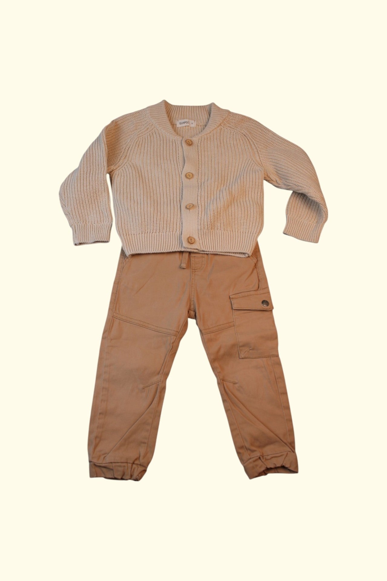 GUAPO 2er Kidkiddo Set 92 Beige