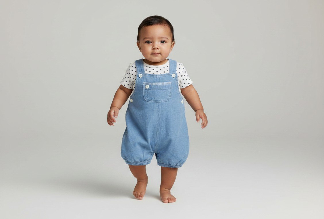 2er Kidkiddo Set 50 Weiß, Blau