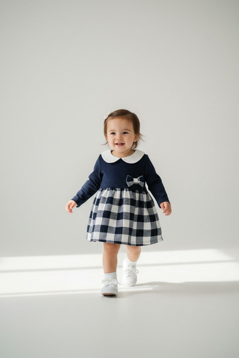 2er Kidkiddo Set 68 Weiß, Blau, Creme