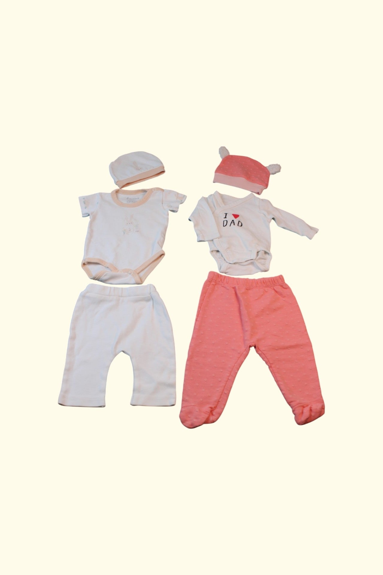  6er Kidkiddo Set 50 Weiß/Pink
